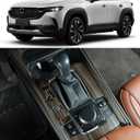 Fitment for Mazda CX50 Interior Accessories, Center Console Gear Shift Panel Cover Trim for 2025 2024 2023 Mazda 50 CX 50 CX-50 (3PCS Gas, Wood)