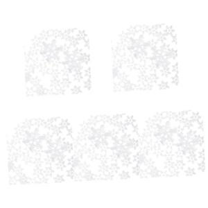 LALAFINA 250 Pcs Resin Snowflake Christmas Snowflake Decor Snowflake Confetti Christmas Tree Hanging Ornaments Snowflake Table Scatter Christmas Glitter Snowflake Xmas Style Decors White