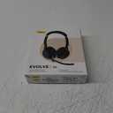 Jabra Evolve2 50 Wired Stereo Headset - with AirComfort Technology, Noise-Cancelling Mics & Active Noise Cancellation - MS Teams Certified, Works with All Other Platforms - Black