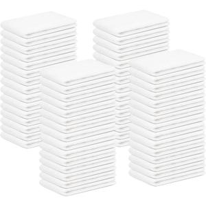 Terry Bar Mop Towels (Value Pack of 60) Size 14"x17" (White)  Absorbent and Durable, Multipurpose Cleaning Rags, Cotton Cleaning Towels, Terry Cloth Rags, Reusable Shop Rags