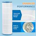 Pool Filter Replacement for Hayward CX880XRE,C4020, C4025, C4030,PA106-PAK4, C-7488, FC-1226, 4 X 106 sq. ft, Swimming Spa Pool Fliter,4 Pack