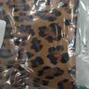 BAGSMART Small Makeup Bag for Women with Slip-in Pocket, Leopard