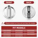 5 x AMI PARTS 5304502763 Stove Knobs Replacement for Frigidaire Gas Range Stove Control knobs PD00043517 knobs Electric Universal Stove Parts 4279473 AP5984069 PS11724147
