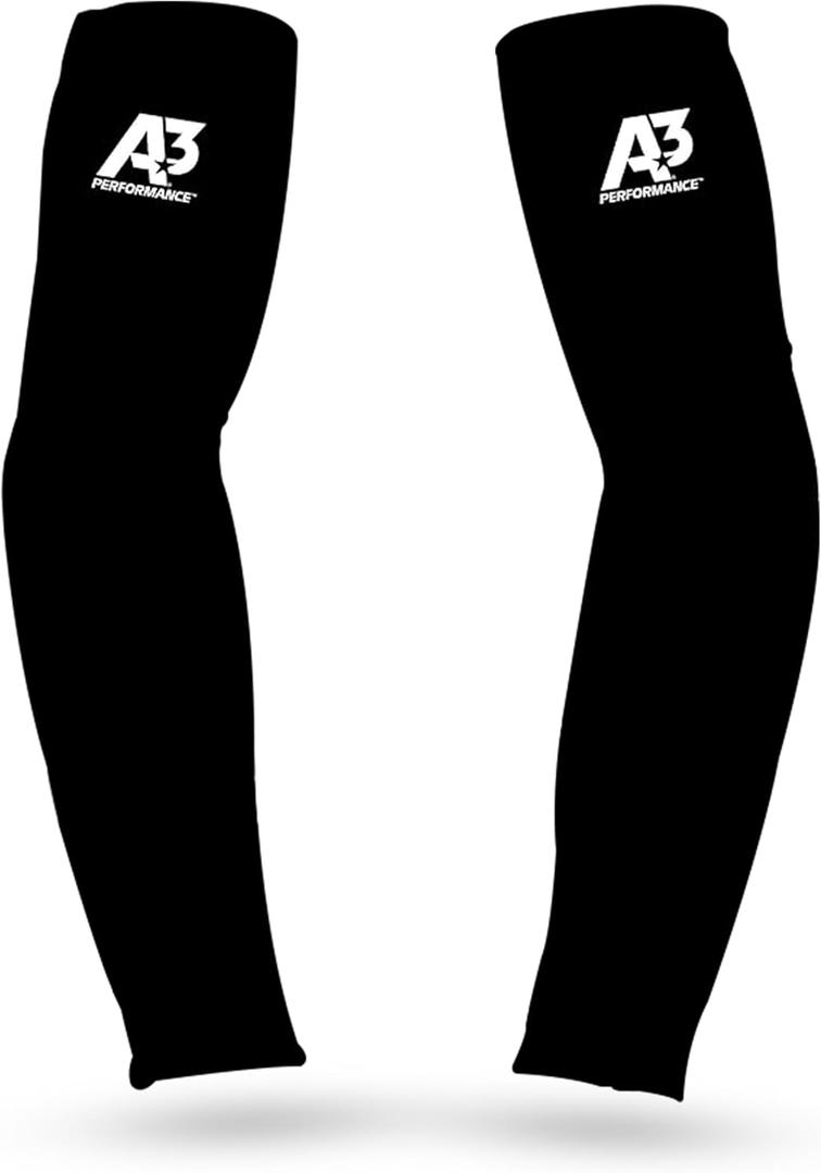 BODIMAX Compression Arm Sleeves - Compresses & Feels Good on Muscles; for Swimming, Basketball, Golf, Football (Medium)