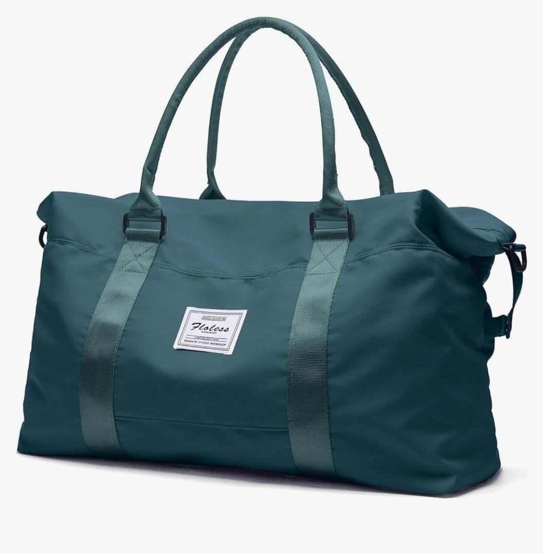 HYC00 Travel Duffel Bag,Carry-on Overnight Weekender Bags for Women,Sports Tote Gym Bag with Wet Pocket