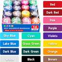 AZEN 16 Pack Self Adhesive Bandage Wrap, 2" X 5 Yards Elastic Cohesive Bandage Wrap, Color Athletic Tape, Vet Wrap, Ankle Tape