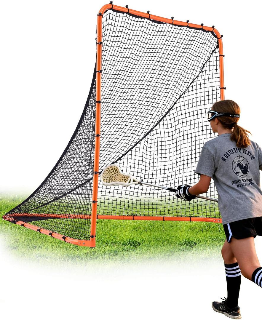 VEVOR Portable Lacrosse Goal - Complete Training Accessory Set with Extended Coverage for Youth and Adults