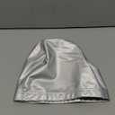 Spandex Swim Cap with Protective Layer // Comfortable Swimming Cap for Women Men Adult and Kids (Silver)