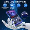 PixelKing 2025 New Upgrade R36MAX Retro Handheld Game Console with 64G Built-in 18000+ Classic Games, Emulator Handheld,4.0" IPS Screen Retro Gaming Console, Rechargeable Portable Pocket Arcade(Blue)