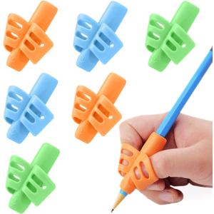 JuneLsy Pencils Grips Pencils Grips for Kids Handwriting Posture Correction Training Writing AIDS for Kids toddler Preschoolers Students Children Special Needs (6PCS)