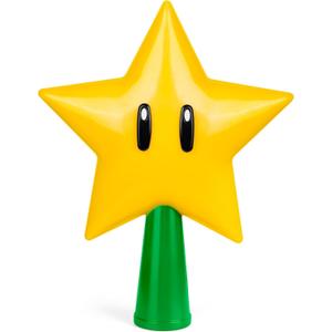 Christmas Tree Topper Mario Star - Super Decorations with Light Up LED : Plug in