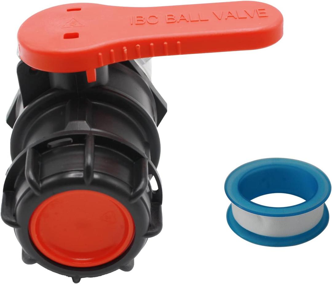 IBC Tote Valve, 2.95" Coarse Thread IBC Tote Adapter, 75mm NPT DN50 Heavy Duty Tote Tank Drain Ball Valve Connector Replacement for IBC Tote Water Liquid Container