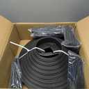 Landscape Edging - Garden Edging Border 120FT 2IN Tall with 160 Stakes, No Dig Lawn Edging for Landscaping for Garden Bed, Yard, Thickened Top Edge (0.15) Flower Bed Border Edging for Outdoor (BLACK)