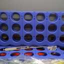 Elevon Giant 4-to-Score Game Set, 4-in-A-Row Jumbo w/Basketball Hoop, Ring Toss, 42 Jumbo Rings & Quick-Release Slide, 2.75FT Tall Indoor Outdoor Yard Family Connect Game for Kids & Adults