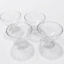Meanplan 4 Pcs Acrylic Ice Cream Bowls 10 oz Clear Dessert Bowls with Footed Ice Cream Cups Cute Plastic Trifle Tableware for Serving Sundae Salad Fruit Snack Holiday Party, approx. 4.33 x 3.54 inches/ 11 x 9 cm