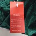 Girls Velvet Leggings Green Size Medium