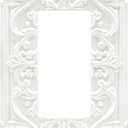 Single Rocker/Decora Outlet Covers Light Switch Covers Decorative White 3D Floral Embossed 1 Gang Gfci Wall Plate Covers Plug Switchplate Faceplate for Bedroom Home Decor