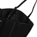 Avanova Women Overbust Corset with Straps Bustier Corsets Sexy Going Out Cami Crop Top (Black, S)