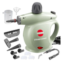 Outspurge Handheld Steam Cleaner, Pressurized Multi-Surface Steam Shot with 13 Accessories, Safety Lock, Steamer for Cleaning Floor, Upholstery, Grout, Windows, Couch and Car, Green