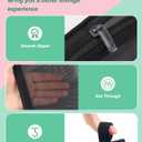 4 Pack Mini Cosmetic Bags for Lipsticks, Small Mesh Makeup Bag with Zipper for Home Office Purse Multipurpose Nylon Bag (Black)