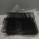 SUPEASY Desk Organizer with File Holder, 5-Tier Mesh Paper Letter Tray and 3 Tilted File Sorter for Office Supplies, Black