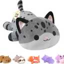 Onsoyours Original Weighted Panther Cat Plush, Cute Hugging Black Leopard Kitty Weighted Stuffed Animal, Soft Collectible Gift for Kids & Adults(9.8", 1.0 Lbs)