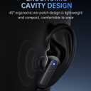 Earbuds with Screen Wireless Ear Buds Bluetooth Headphones with Built-in Mic Extra Comfort IPX5 Waterproof Headset 360 Stereo with Noise Cancellation (Black)