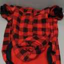 Plaid Dog Hoodie Sweatshirt Sweater for Extra Large Dogs Cat Puppy Clothes Coat Warm and Soft(XL)