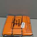 Mudder 12 Pcs Car Interior Scrubbing Sponge 5'' x 3'' Fiber Car Wax Applicator pad Household Cleaning Sponges for Leather Car Seat Couch Cleaning (Orange White)