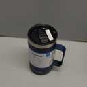 KXIAOCHEN 20oz Insulated Coffee Mug with Lid, Stainless Steel Coffee Cup, Double Wall Vacuum Coffee Tumbler with Handle, Premium Thermal Travel Coffee Mug (Navy Blue) (1 Count (Pack of 1))