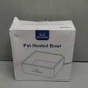 Clawsable Large Heated Dog Bowl for Outdoor Dogs Cats, Heated Water Pet Dish with 78.4" Chewproof Cord, Water Thermal-Bowl for Rabbit, Chicken, Squirrel (Gray, 155Oz)