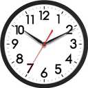 AKCISOT Wall Clock 10 Inch Silent Non-Ticking Modern Clocks Battery Operated - Analog Small Classic for Office, Home, Bathroom, Kitchen, Bedroom, School, Living Room(Black)