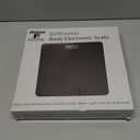 Moss & Stone Black Digital Bathroom Scale for Body Weight, Smart Step-On Technology, Backlit LCD Display, High Accuracy Weight Scale 400lb/180kg, Glass Slim Design, Auto On/Off, Home Use