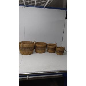 Grayson Lane Multiple sizes Brown Dried Plant Sea grass Decorative Basket 4 -Pack (15x 10.5, 12.5x 9.5, 11x8, 9x7 inch)