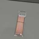 Liner Brush for Nails, 5Pcs Thin Nail Art Brushes Professional Nail Detail Brush for Gel Polish Sizes 4/8/12/20/25mm (Pink)