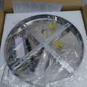 LEONTYNE 12 Inch Mini Chandelier LED Crystal Ceiling Light 2 Layers Flush Mount Ceiling Light Modern Chandeliers Lighting for Bedroom Hallway Staircase Kitchen Bathroom (6000K Cool White)