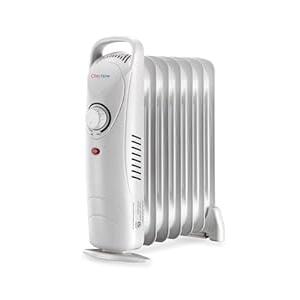 Oil Filled Radiator Heater,Oil Heater with Adjustable ThermostatElectric Radiator Heater with Overheat SafetyMini Portable Space Heater700W (BLACK)