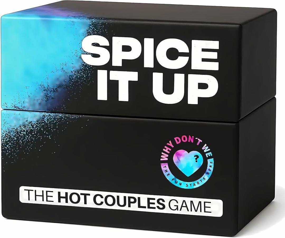 Why Don't We - Spice IT UP - Super Fun Couples Games for Date Nights: 150 Cards with Conversations, Spicy Dares & More - Best Date Night Games for Couples - Romantic Adult Couple Game