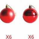 Christmas Balls,24PCS Ornaments for Xmas Tree,1.57INCH Hanging Ball for Small Christmas Tree Decorations,Party Decorations (RED)