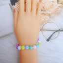 4 x Xeahung 200PCS Colored Acrylic Rose Beads 12mm Round Flower Beads Charms for Jewelry Making Bracelets Earring Necklace Adults Beading DIY Art Craft Christmas Ornament Birthday Gifts (Mixed Color)