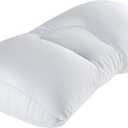 Remedy Microbead Pillow - Moldable and Temperature Regulating Cushion Ergonomic Pillow - Supports Head, Neck and Shoulders for Restful Sleep and Travel - (White)