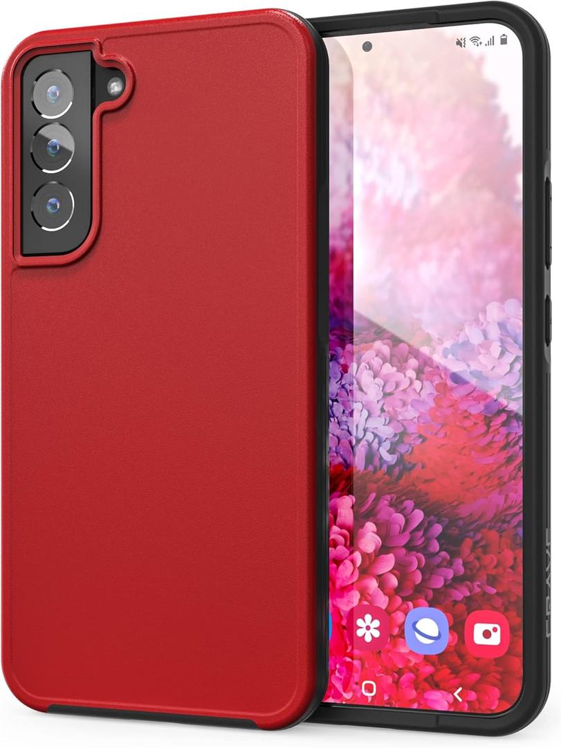 Crave Slim Guard for Galaxy S22+ Case, Shockproof Case for Samsung Galaxy S22+, S22 Plus (6.6 inch) - Red