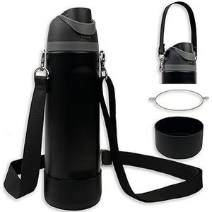 Silicone Boot Set for Owala Water Bottle 24 oz - Includes Non-Slip Sleeve, Shoulder Strap & Handle Strap, Perfect Owala Accessories, Fits Owala Tumbler, Owala FreeSip, Owala Candy Coated
