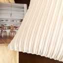 UGASA 14x20 Inch Pillow Cover Pack of 1 Soft Boho Stripe Corduroy Long Rectangular Lumbar Cushion Cover Farmhouse Decorative Throw Pillowcase for Bed, Couch, Sofa, Bedroom, Living Room, Cream