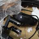 Farmhouse Crystal Ceiling Hanging Chandelier,16inch Black Rustic Vintage Pendant Light Fixture for Living Room Bedroom Dining Room Dining Foyer Kitchen Entry 5-Light