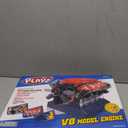 Playz V8 Combustion Engine Model Kit That Runs - Build Your Own STEM Mini V8 Model Engine Kit for Adults & Kids Age 12+, Visible V8 Mini Engine Kit That Works for Adult w/ 270 STEM Parts
