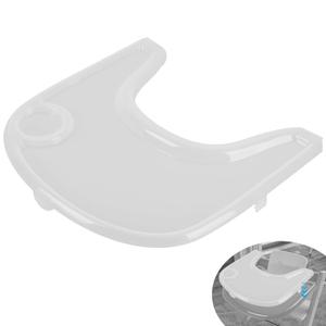 High Chair Tray Cover Compatible with Stokke Tripp Trapp Chair with Cup Holder - Smooth Surface and Strong Suction - Made with Food-Safe Plastic (BPA BPS BPF Lead Phthalate Free) - Clear