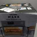 Kalorik MAXX Air Fryer Oven, 26 Quart 10-in-1 Countertop Toaster Oven & Air Fryer Combo - Fry, Bake, Roast, Rotisserie, & More, Large Glass French Doors & 9 Accessories, 1700-Watts, Stainless Steel
