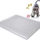 Aocoray 8 Pack Cat Deterrent Outdoor/Indoor Scat Mat, Pet Deterrent Training Mats, Keep Cats/Dogs Away Plastic Mats with Spikes, 12 Sq.ft, 16 x 13 Inches