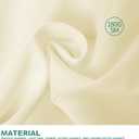 Surmente Ivory Tablecloth for Round Tables, 120-inch Round Table Cloths for Weddings, Banquets, or Restaurants